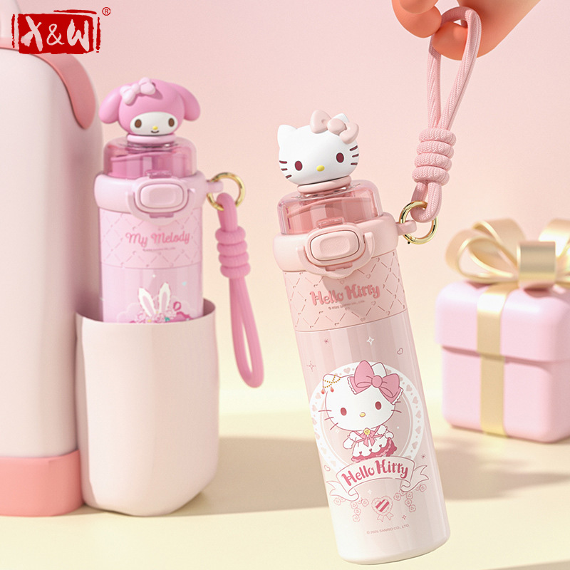 Baby Food Thermos - X&W Sanrio Cangkir Terisolasi Hello Kitty
