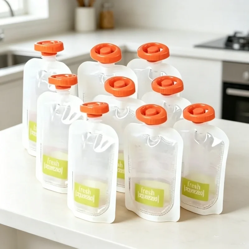 Baby Food Organic Pouches - Kantong Makanan Bayi Organik 50 Buah