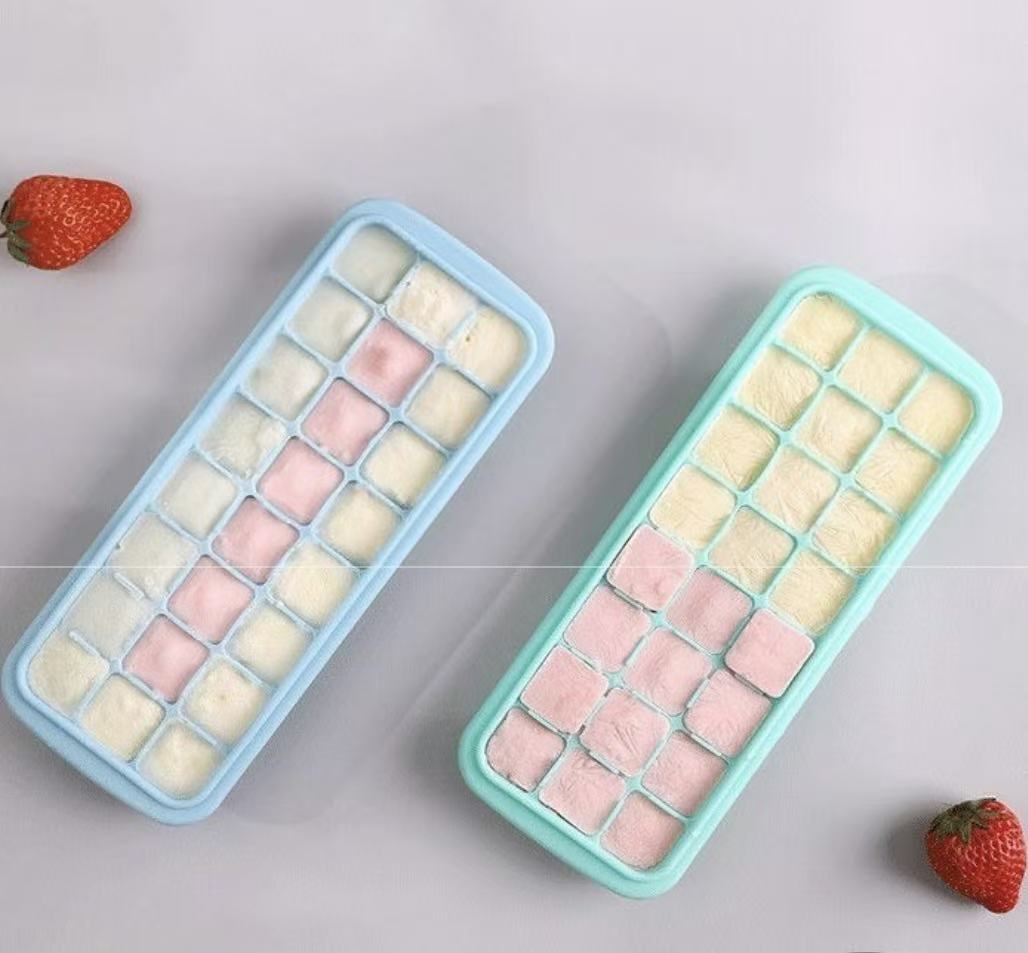 Baby Food Jelly - Cetakan Es Batu Silikon dengan Tutup