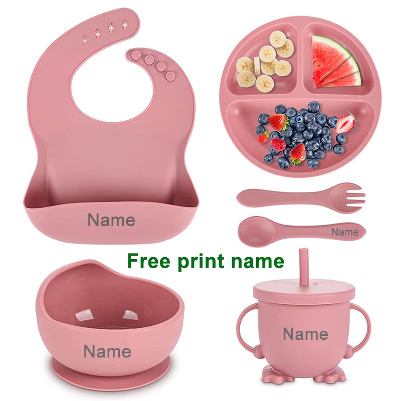 Baby Food Menu - Nama pribadi set makan bayi cangkir