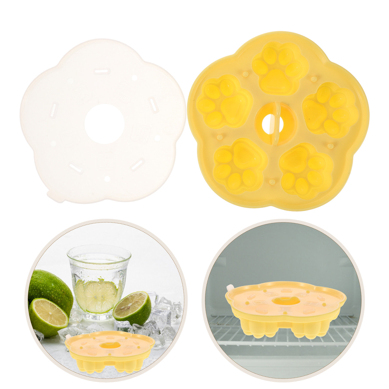 Baby Food Jelly - 2-Pack Cetakan Makanan Bayi Silikon dengan
