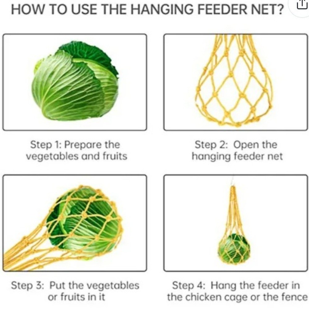 Mesh Feeder Bag - Tas Pakan Unggas Desain Jaring Nilon
