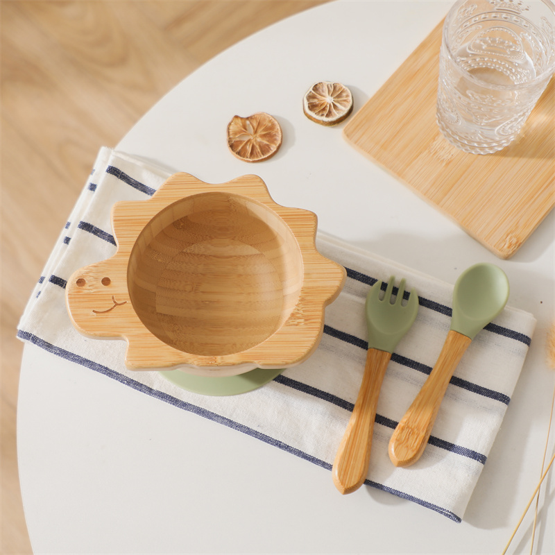 Peralatan makan kayu bayi Set  - Baby Food Menu ulasan dan harga