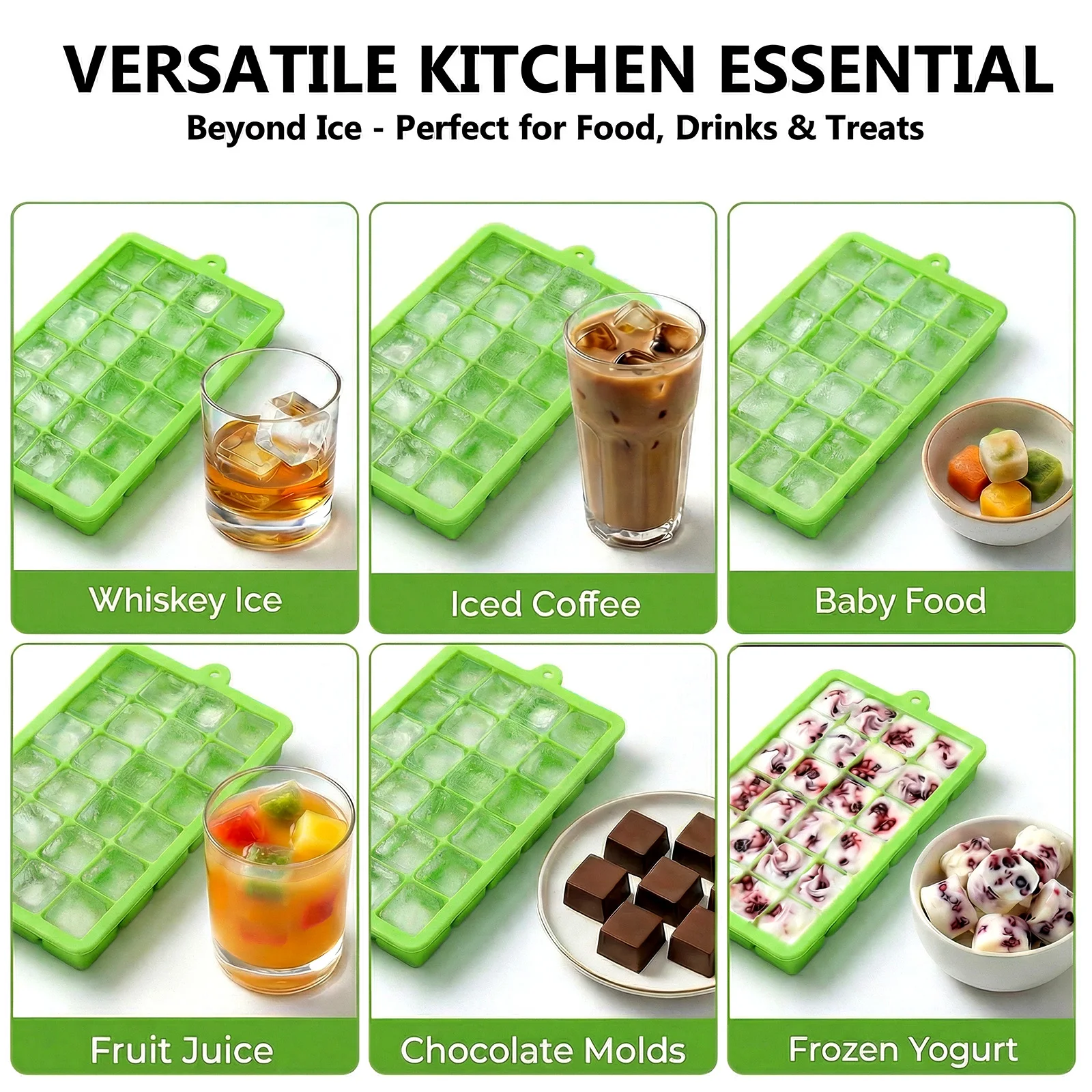 Cetakan Es Batu Silikon Mudah  - Baby Food Jelly ulasan dan harga