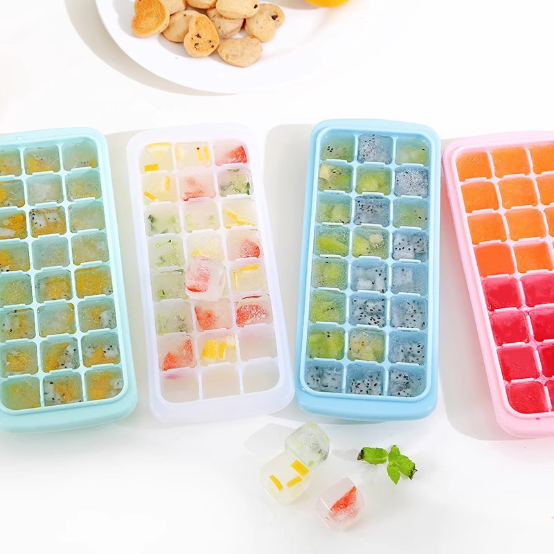 24 Kubus Baki Es Batu Silikon  - Baby Food Jelly ulasan dan harga