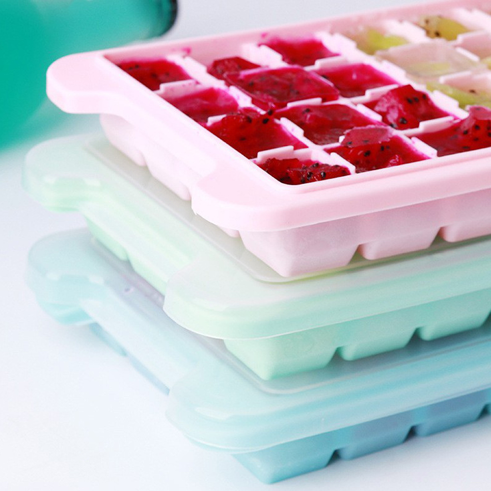 24 Kubus Baki Es Batu Silikon  - Baby Food Jelly ulasan dan harga