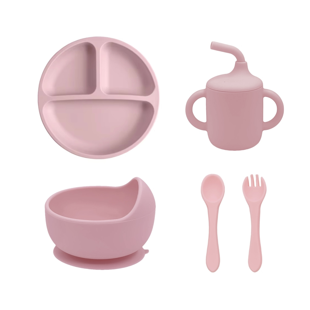 5 Buah Set Makan Bayi Silikon  - Baby Food Menu ulasan dan harga